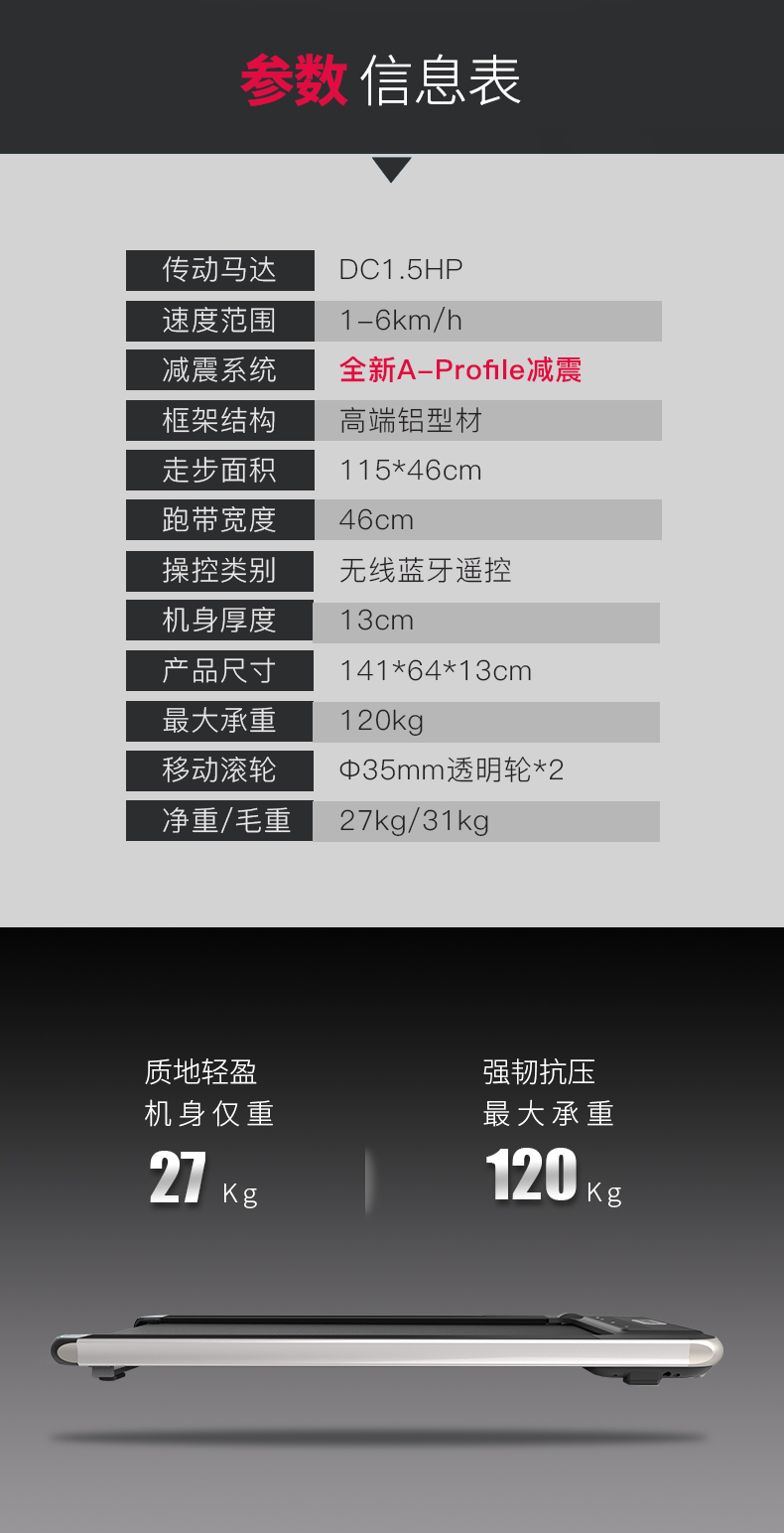 美国JOROTO-W30家用走步机(图6)
