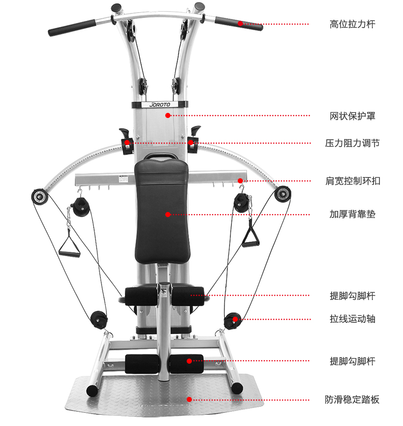 美国JOROTO-G1100单人综合训练器(图5)