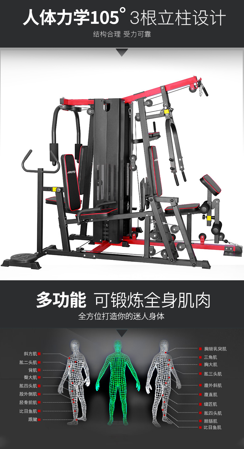美国JOROTO-G117五人综合训练器(图4)