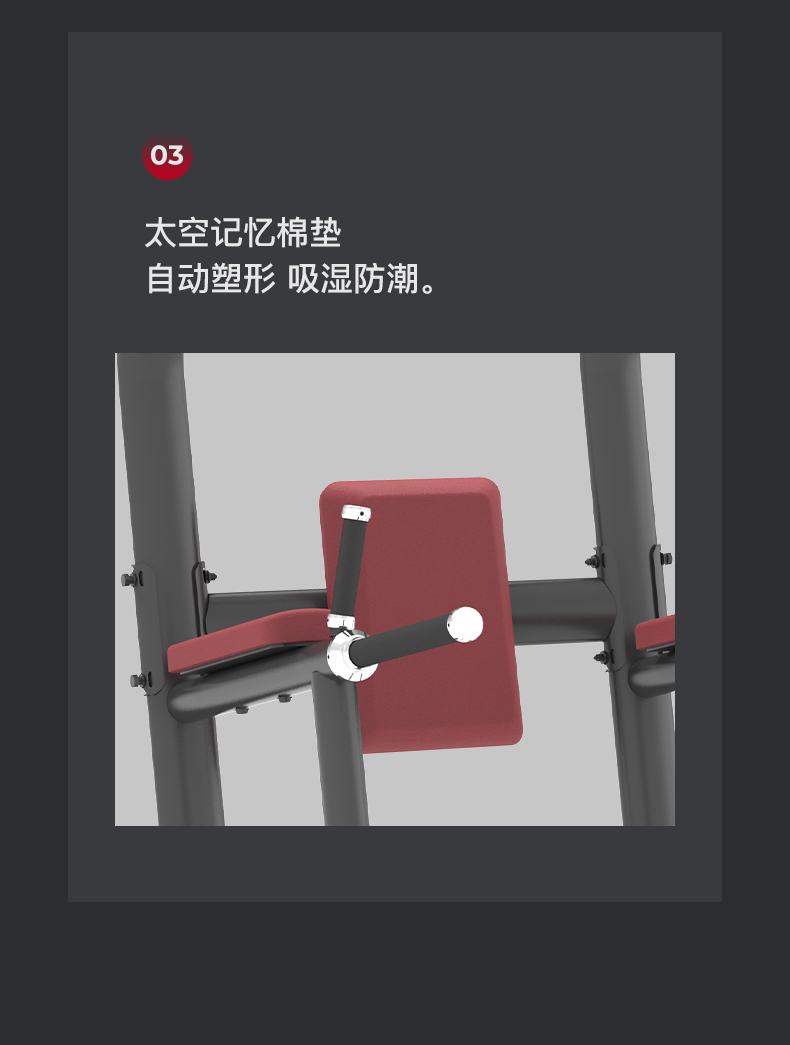 美国JOROTO-J-6033单双杆及提腿腹肌复合训练器(图9)