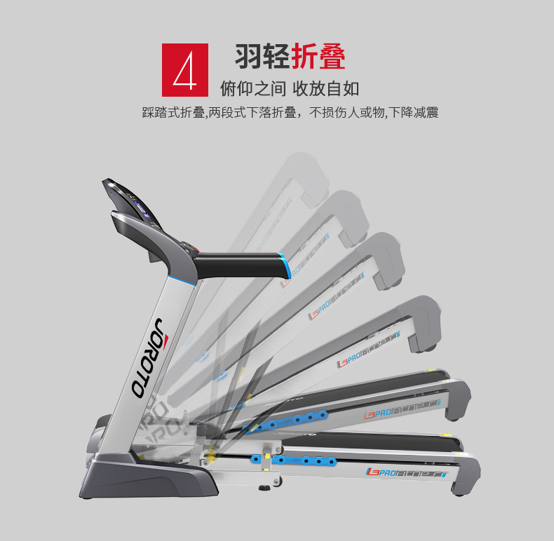 美国JOROTO-L3PRO静音折叠跑步机(图15)