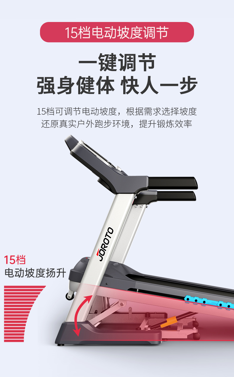 美国JOROTO-L4静音跑步机(图5)