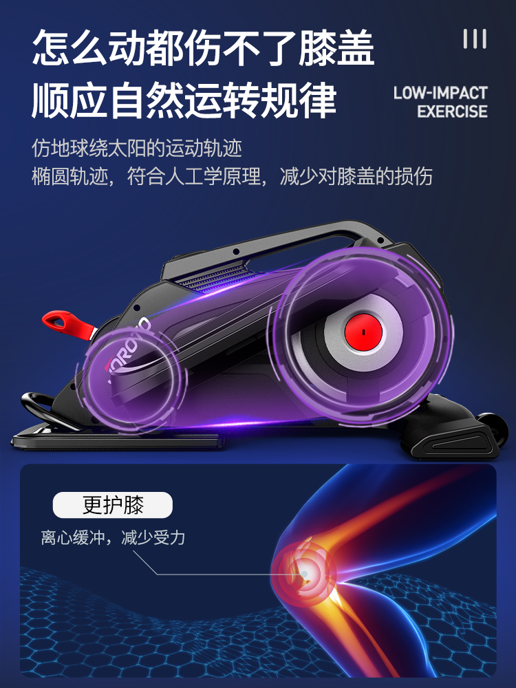 美国JOROTO品牌 踏步机家用踏步器太空漫步机室内健身器材ME12 黑色(图2)