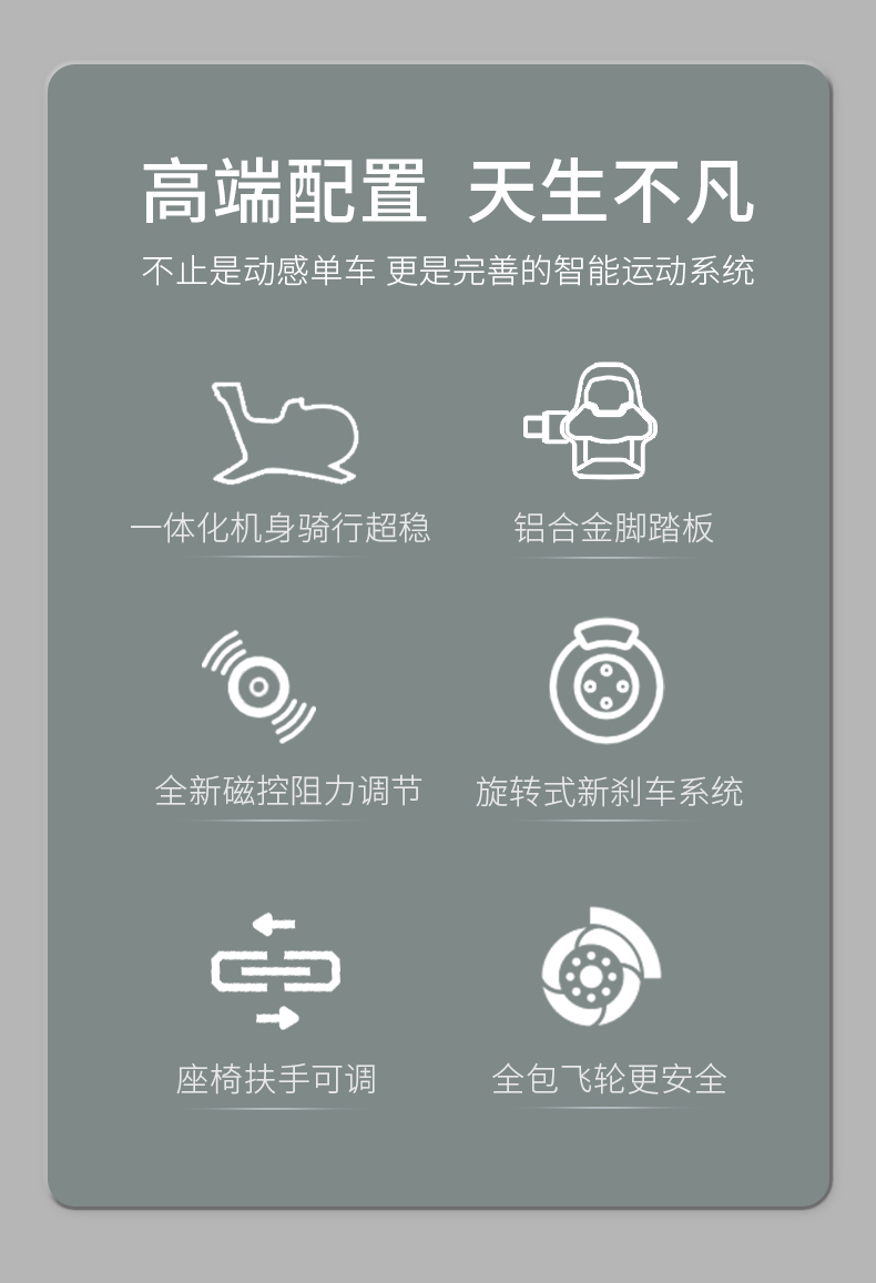 美国JOROTO品牌 动感单车家用商用磁控健身车自行车室内脚踏车运动健身器材x4(图2)